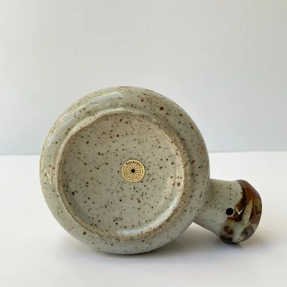 Vintage 70's Takashi Floral Speckled Soup Cup with Handle - Picture 7 of 8